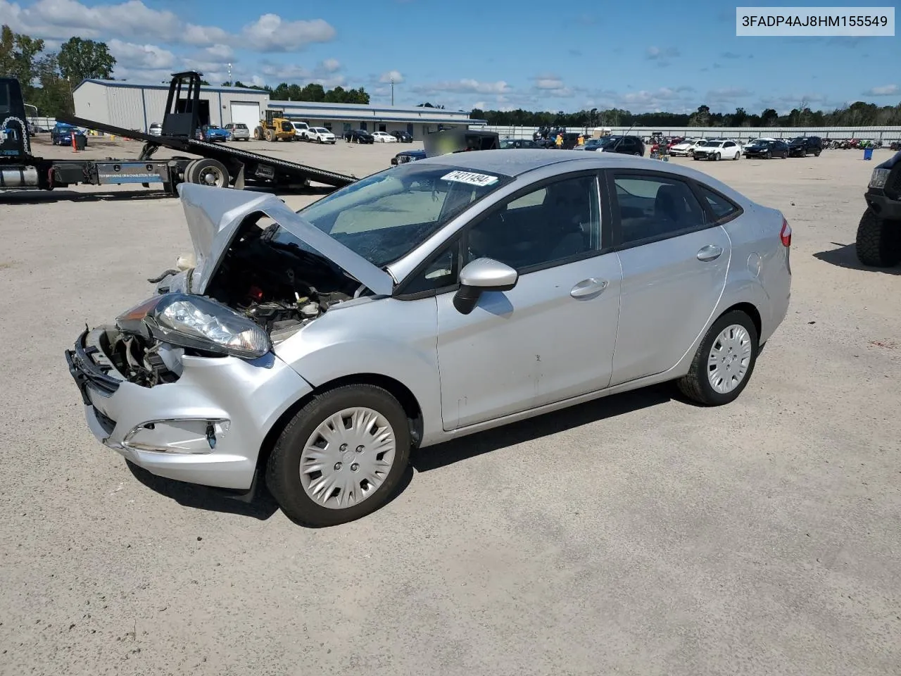 2017 Ford Fiesta S VIN: 3FADP4AJ8HM155549 Lot: 74311494