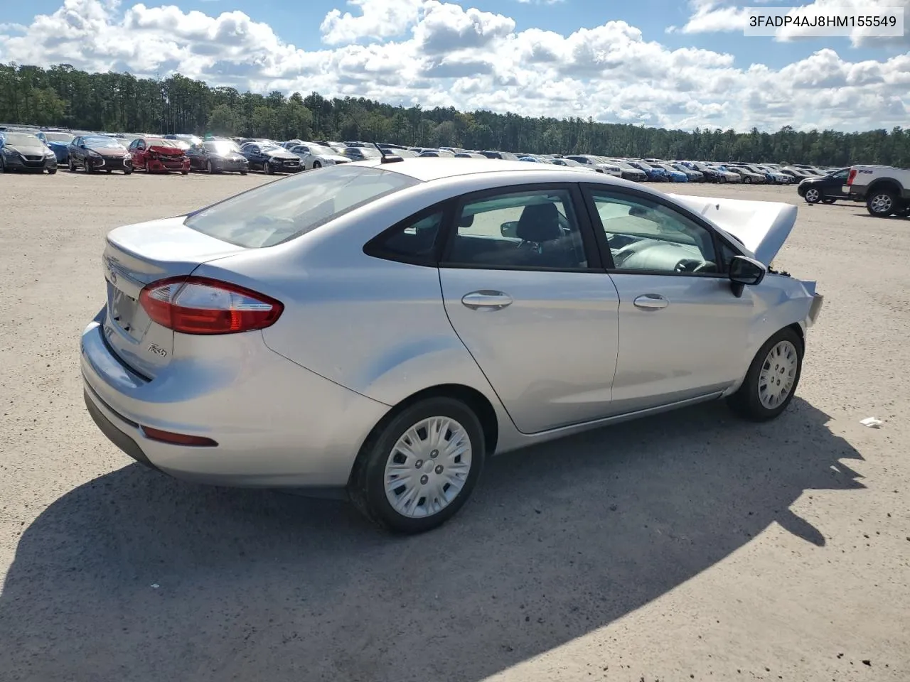 2017 Ford Fiesta S VIN: 3FADP4AJ8HM155549 Lot: 74311494