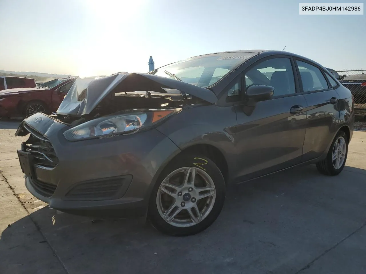 2017 Ford Fiesta Se VIN: 3FADP4BJ0HM142986 Lot: 74678164