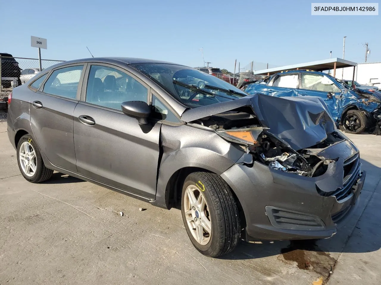 2017 Ford Fiesta Se VIN: 3FADP4BJ0HM142986 Lot: 74678164