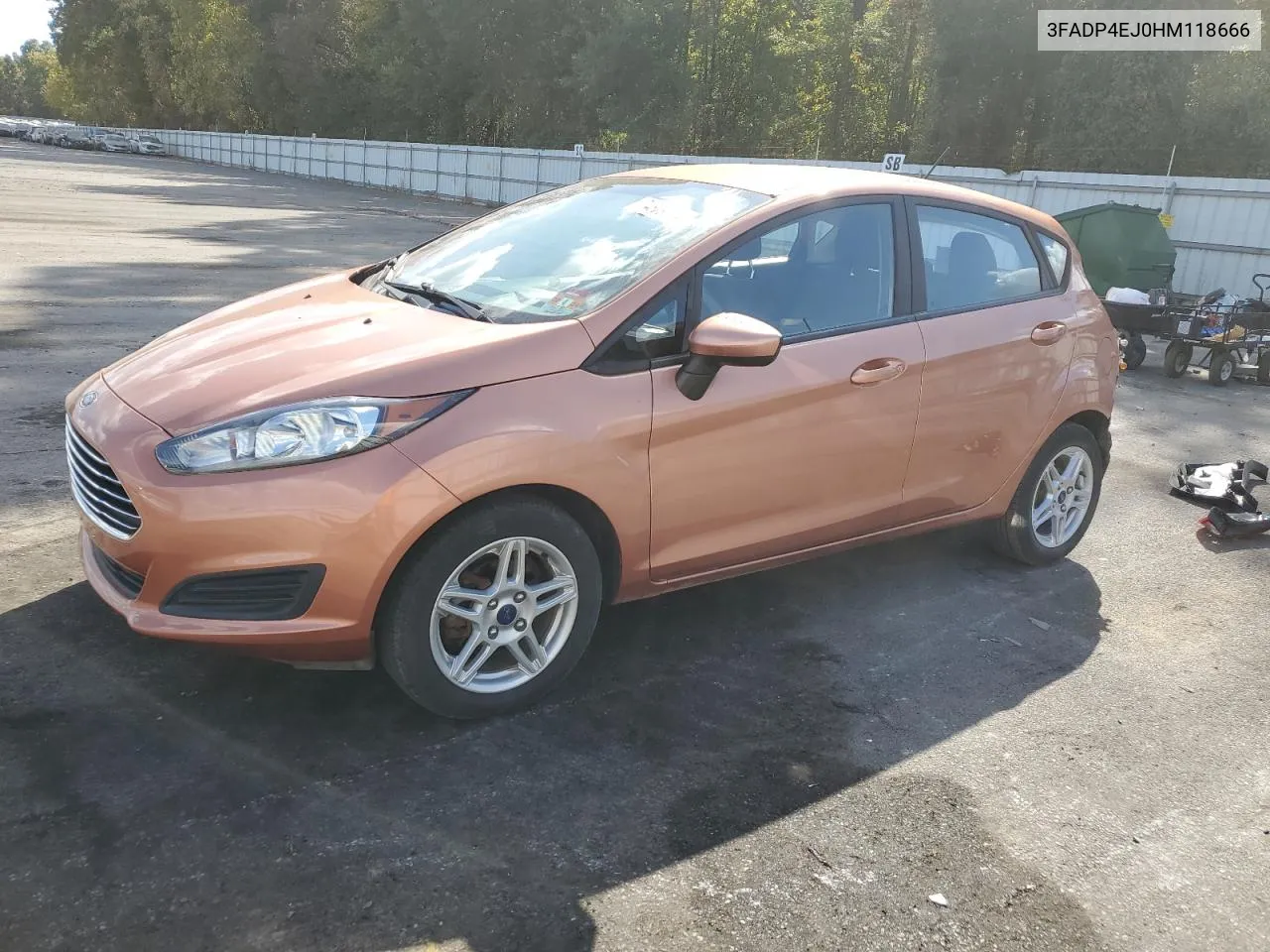 2017 Ford Fiesta Se VIN: 3FADP4EJ0HM118666 Lot: 74879744