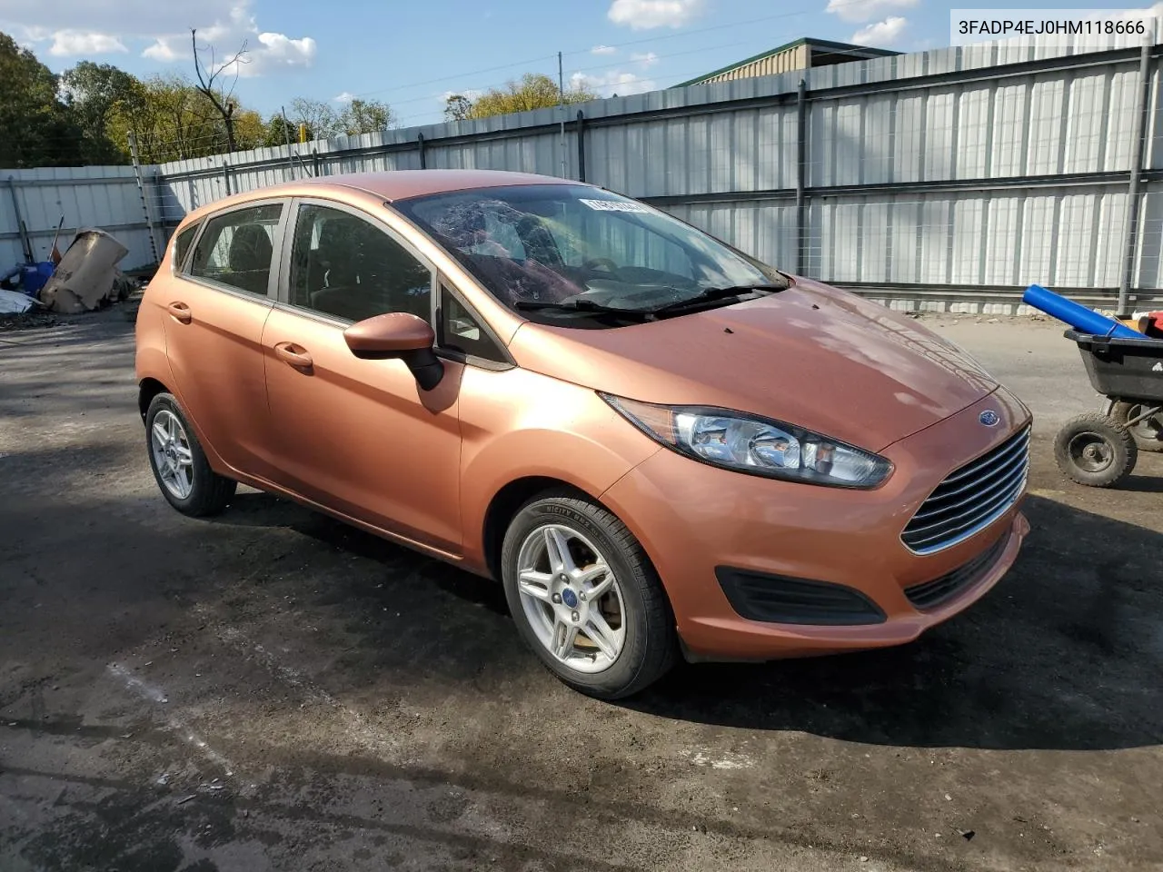 2017 Ford Fiesta Se VIN: 3FADP4EJ0HM118666 Lot: 74879744