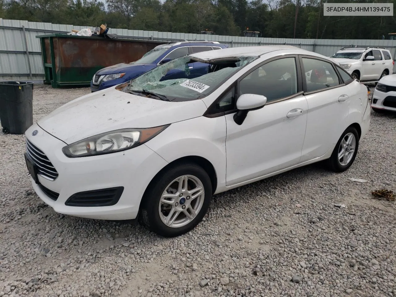 2017 Ford Fiesta Se VIN: 3FADP4BJ4HM139475 Lot: 75233394