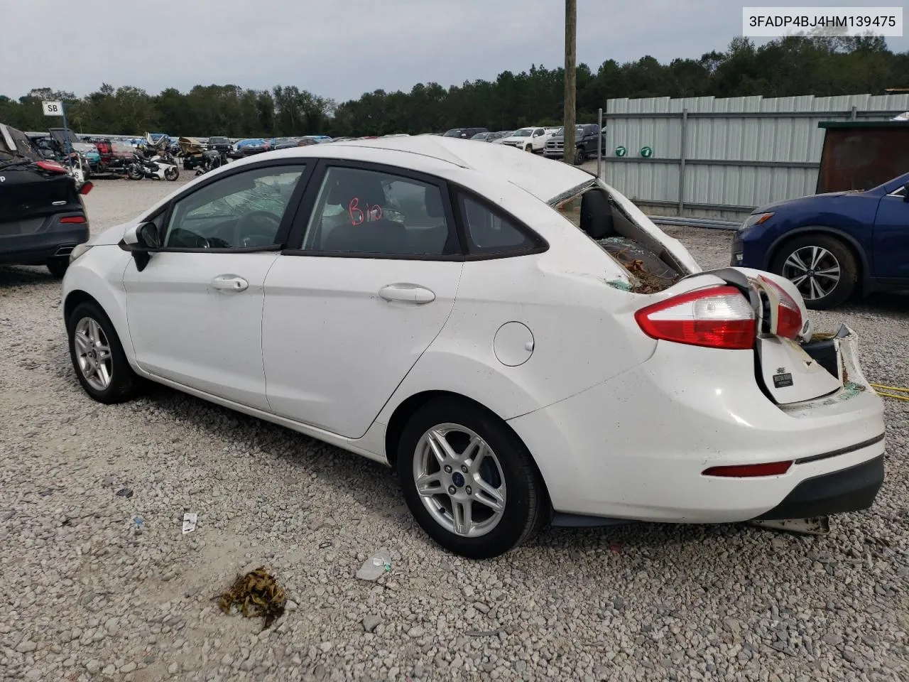 2017 Ford Fiesta Se VIN: 3FADP4BJ4HM139475 Lot: 75233394