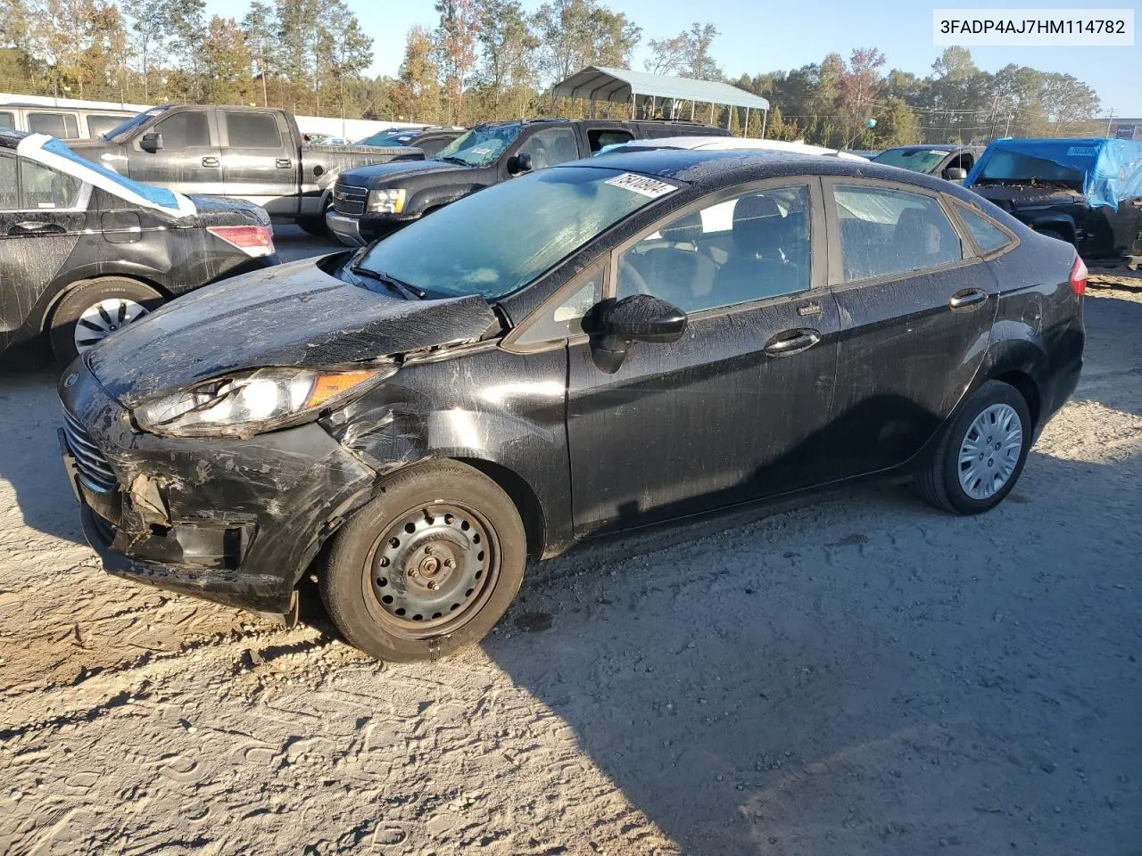 2017 Ford Fiesta S VIN: 3FADP4AJ7HM114782 Lot: 75410904