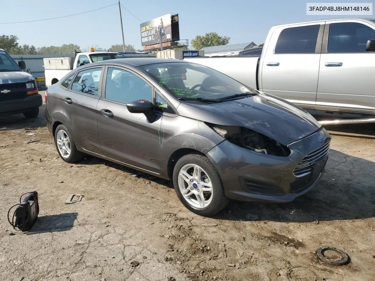 2017 Ford Fiesta Se VIN: 3FADP4BJ8HM148146 Lot: 75438544