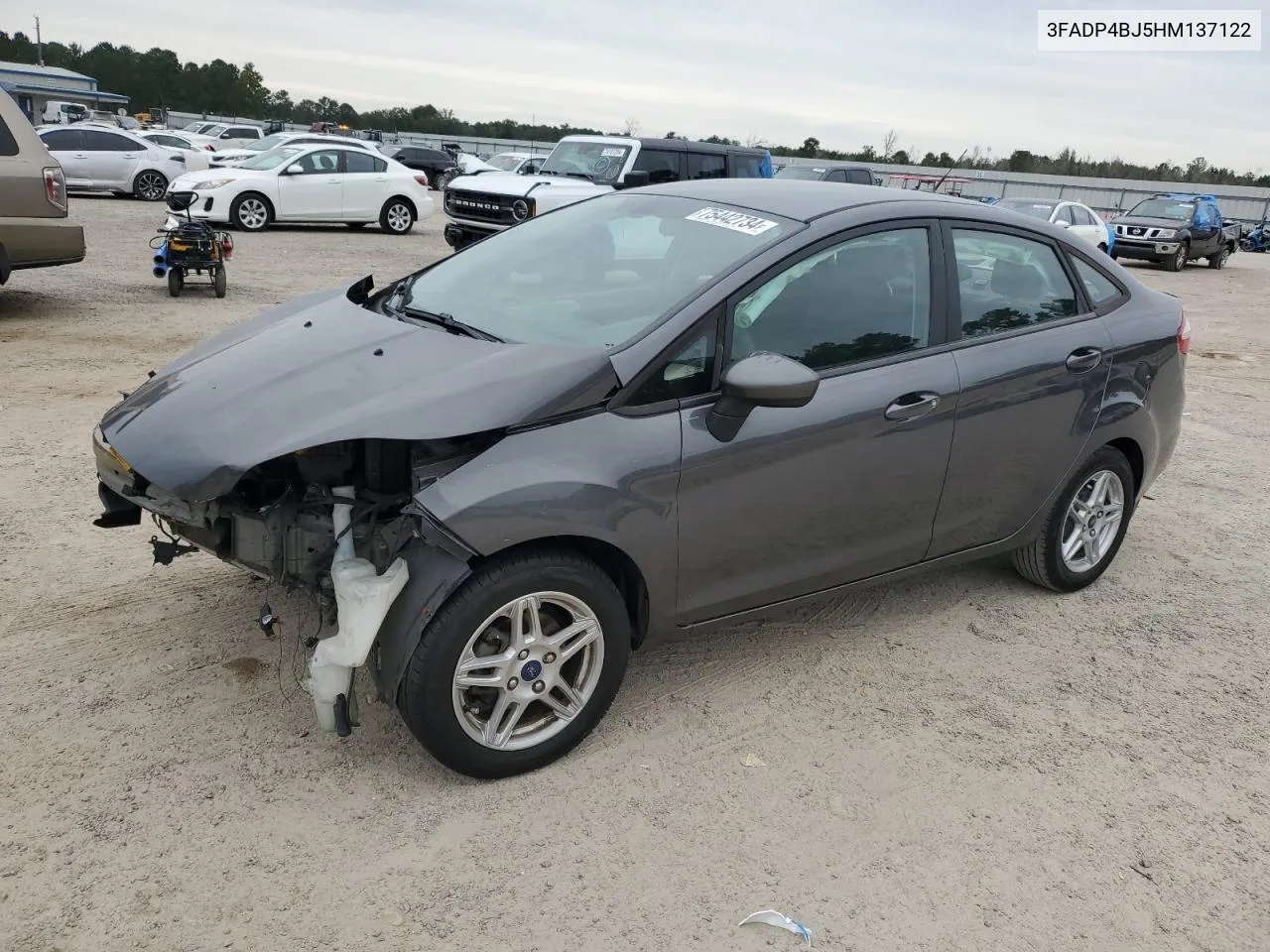 2017 Ford Fiesta Se VIN: 3FADP4BJ5HM137122 Lot: 75442734