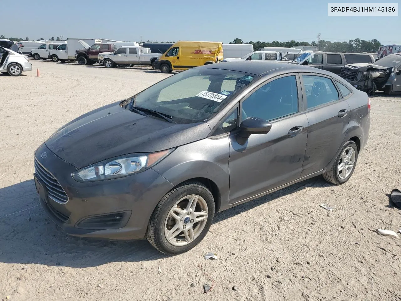 2017 Ford Fiesta Se VIN: 3FADP4BJ1HM145136 Lot: 75772824