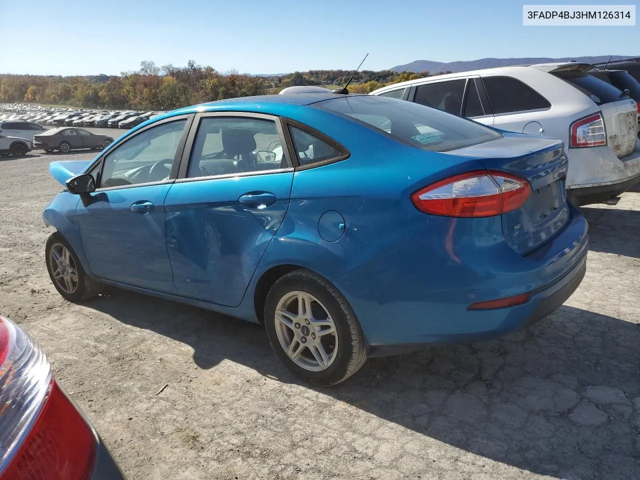 2017 Ford Fiesta Se VIN: 3FADP4BJ3HM126314 Lot: 77725544