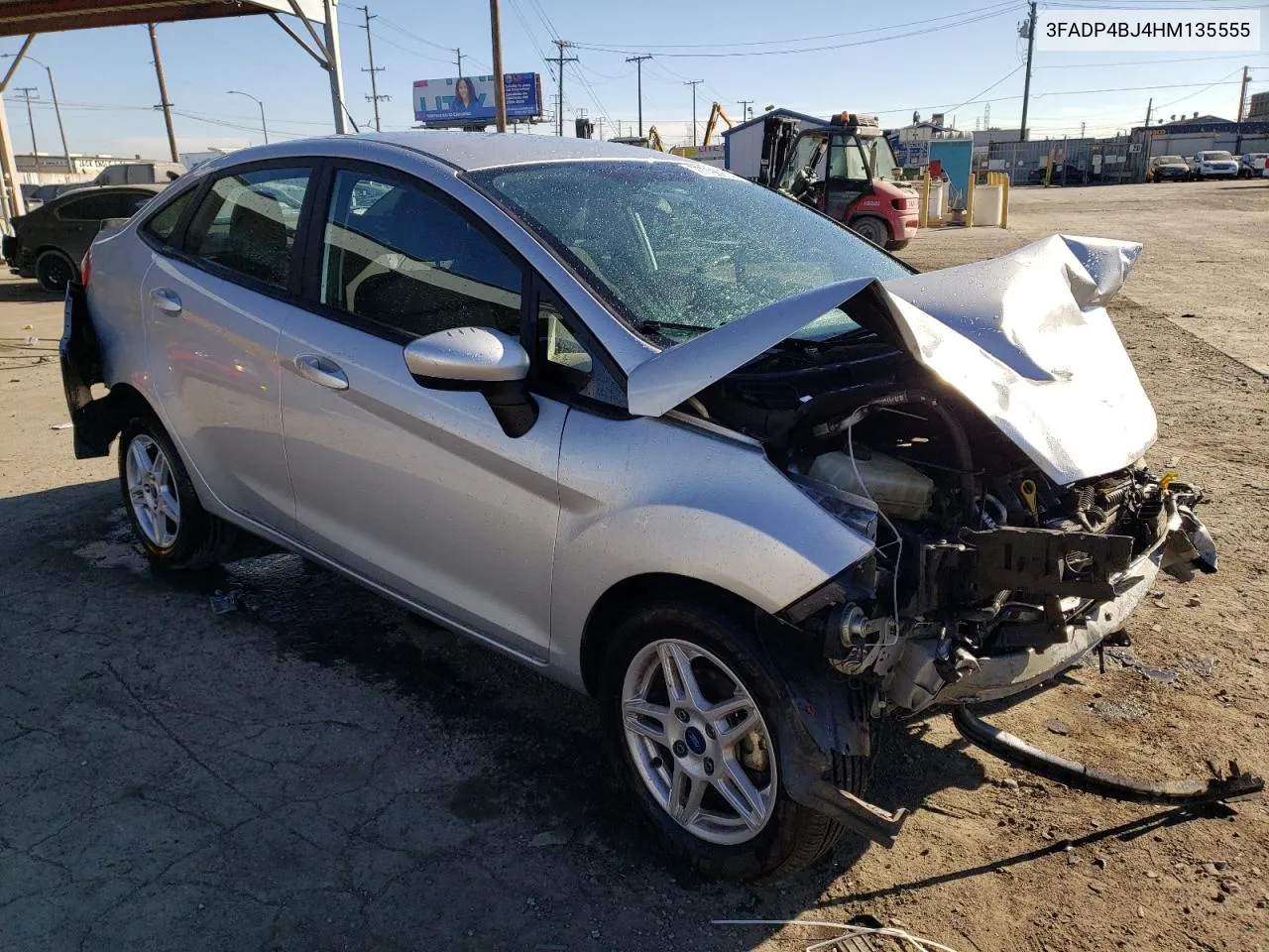 2017 Ford Fiesta Se VIN: 3FADP4BJ4HM135555 Lot: 77796974