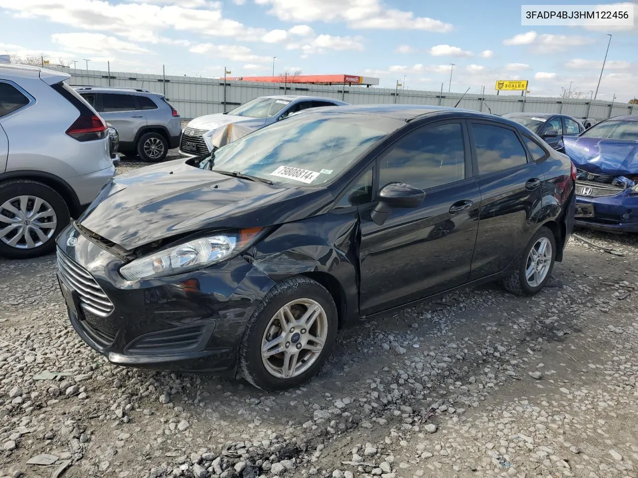 2017 Ford Fiesta Se VIN: 3FADP4BJ3HM122456 Lot: 79808814