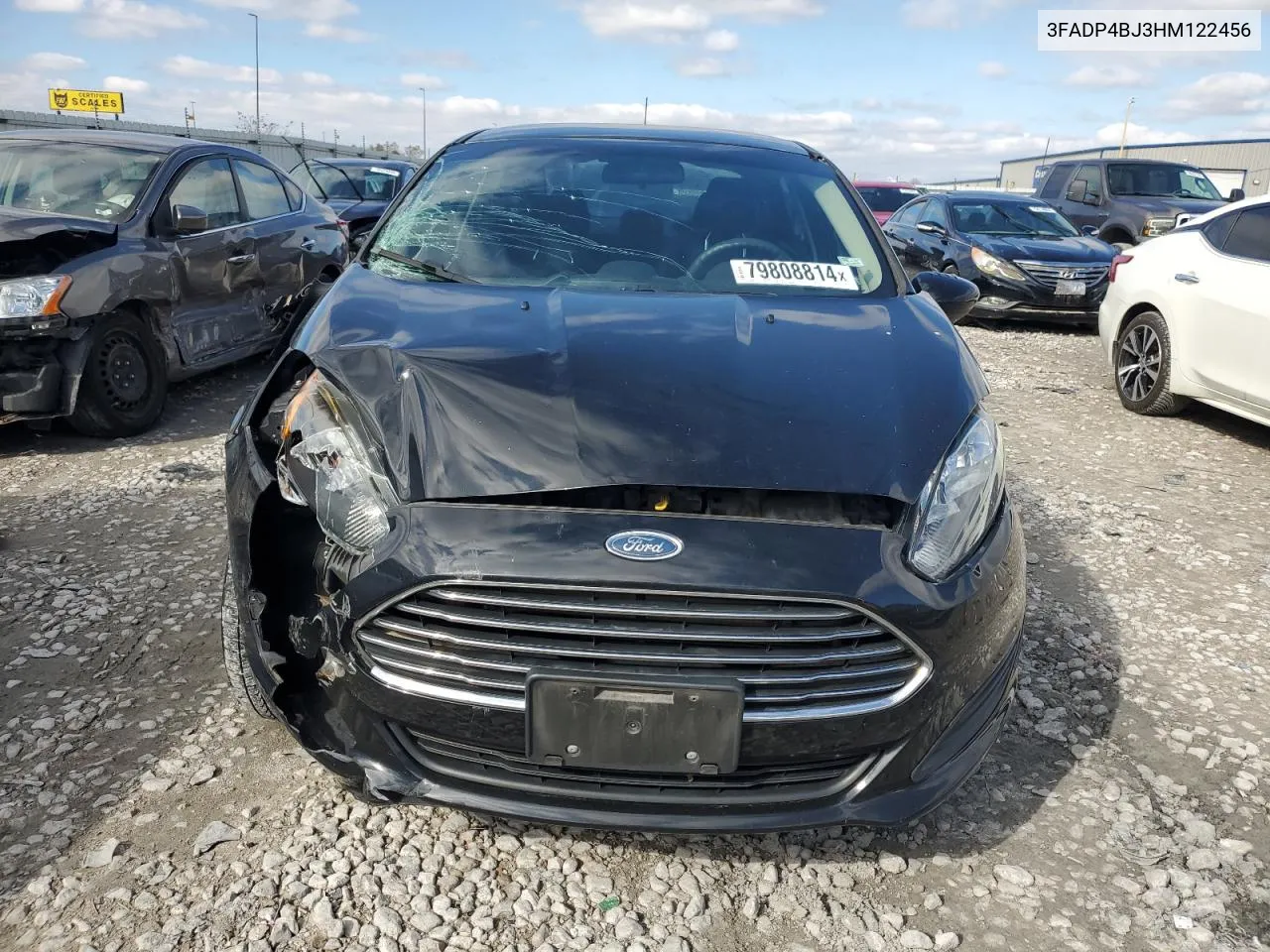 2017 Ford Fiesta Se VIN: 3FADP4BJ3HM122456 Lot: 79808814