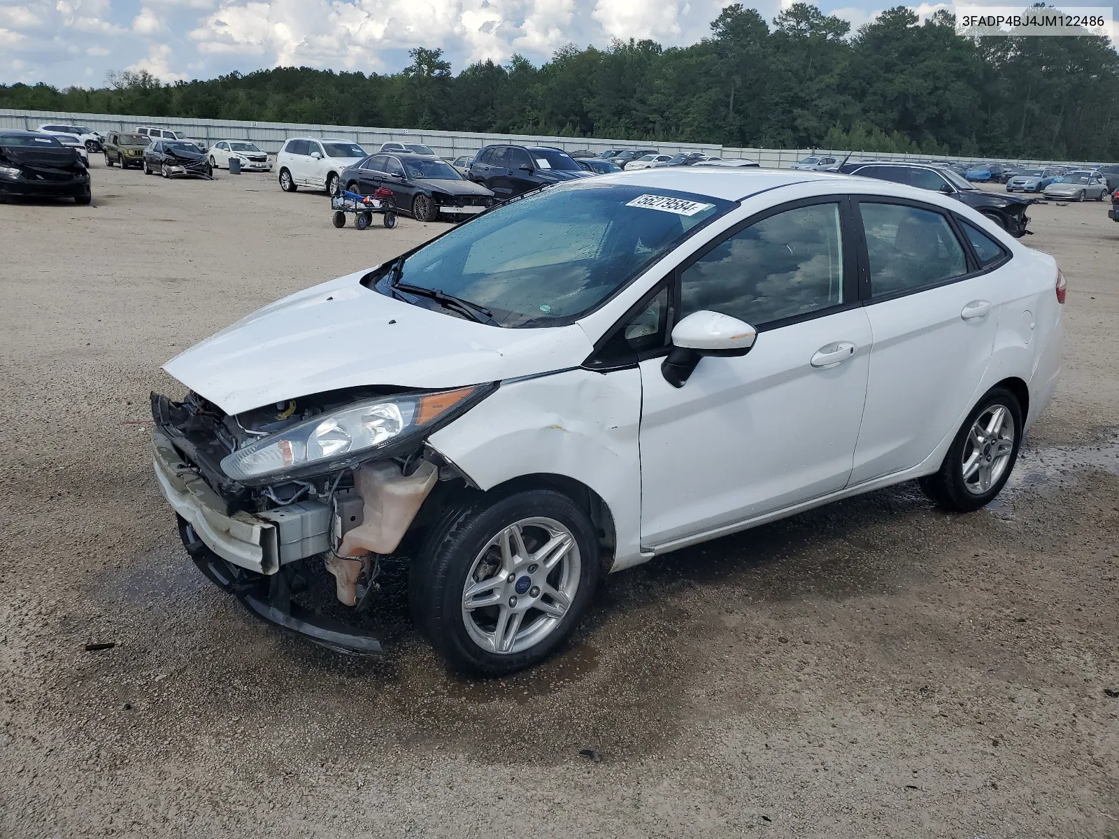 2018 Ford Fiesta Se VIN: 3FADP4BJ4JM122486 Lot: 56279584