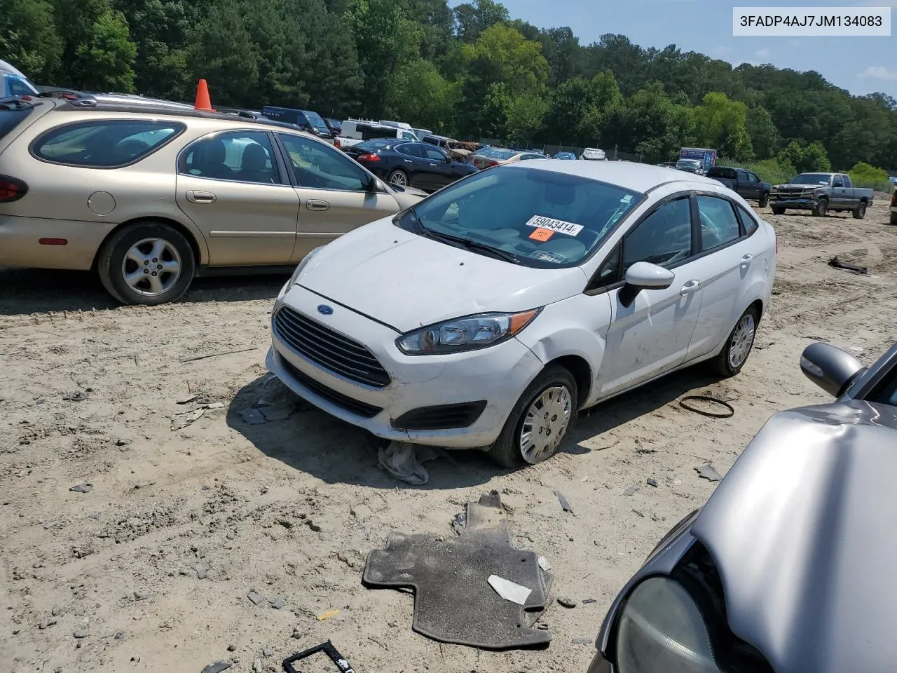 2018 Ford Fiesta S VIN: 3FADP4AJ7JM134083 Lot: 59043414