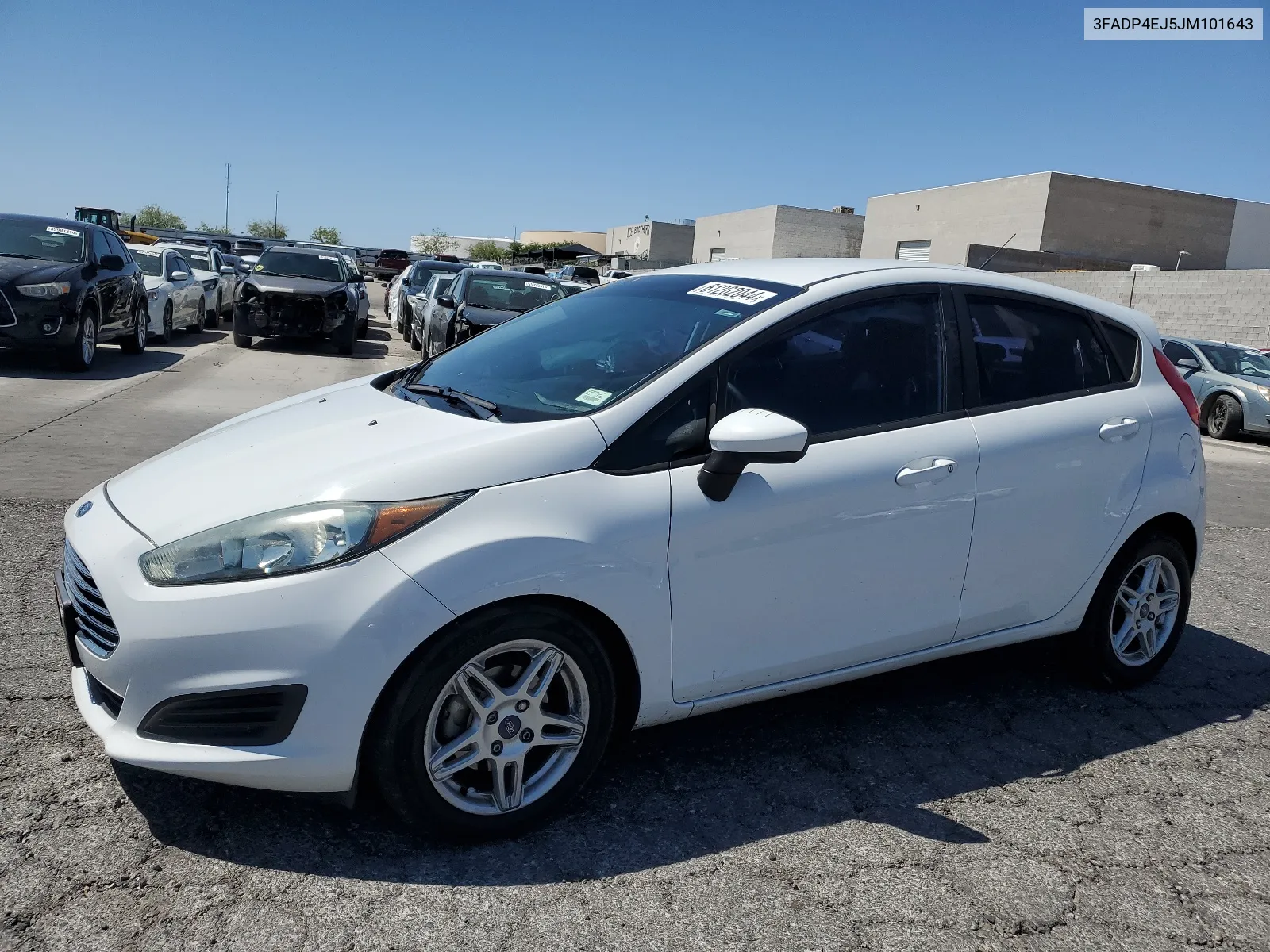 2018 Ford Fiesta Se VIN: 3FADP4EJ5JM101643 Lot: 61262044