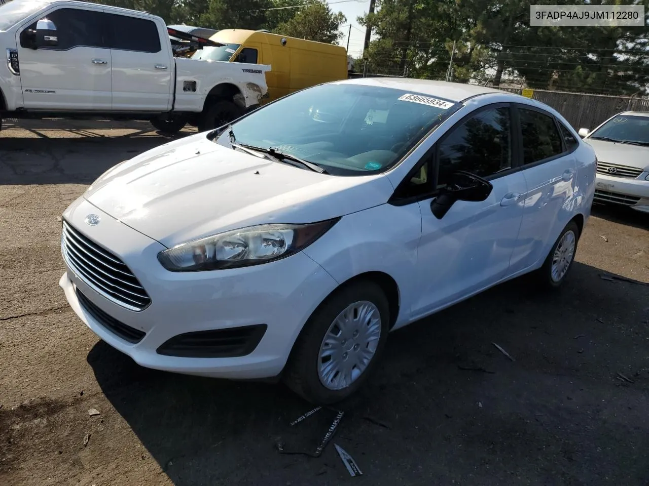 2018 Ford Fiesta S VIN: 3FADP4AJ9JM112280 Lot: 63665934