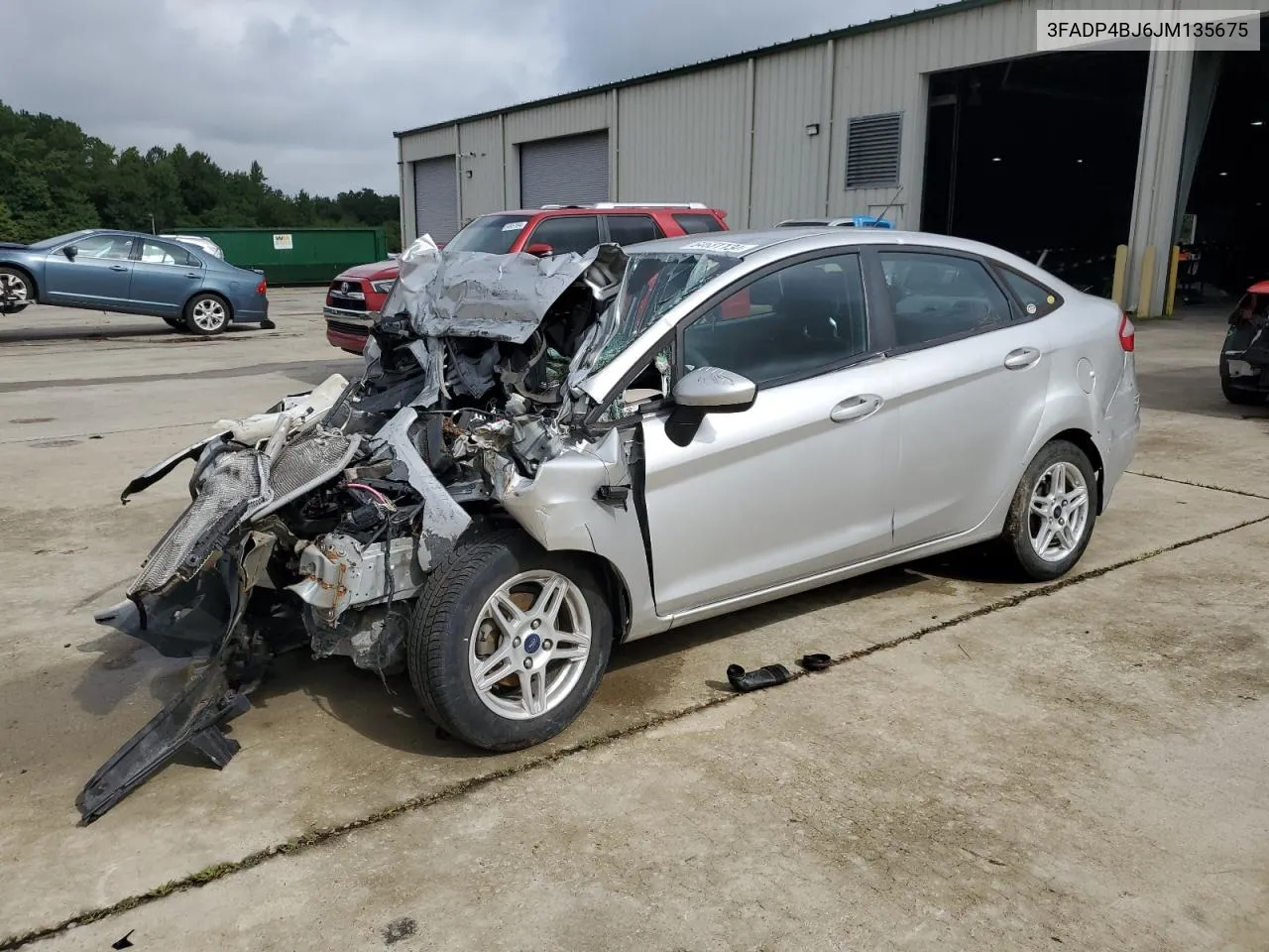 2018 Ford Fiesta Se VIN: 3FADP4BJ6JM135675 Lot: 64631134