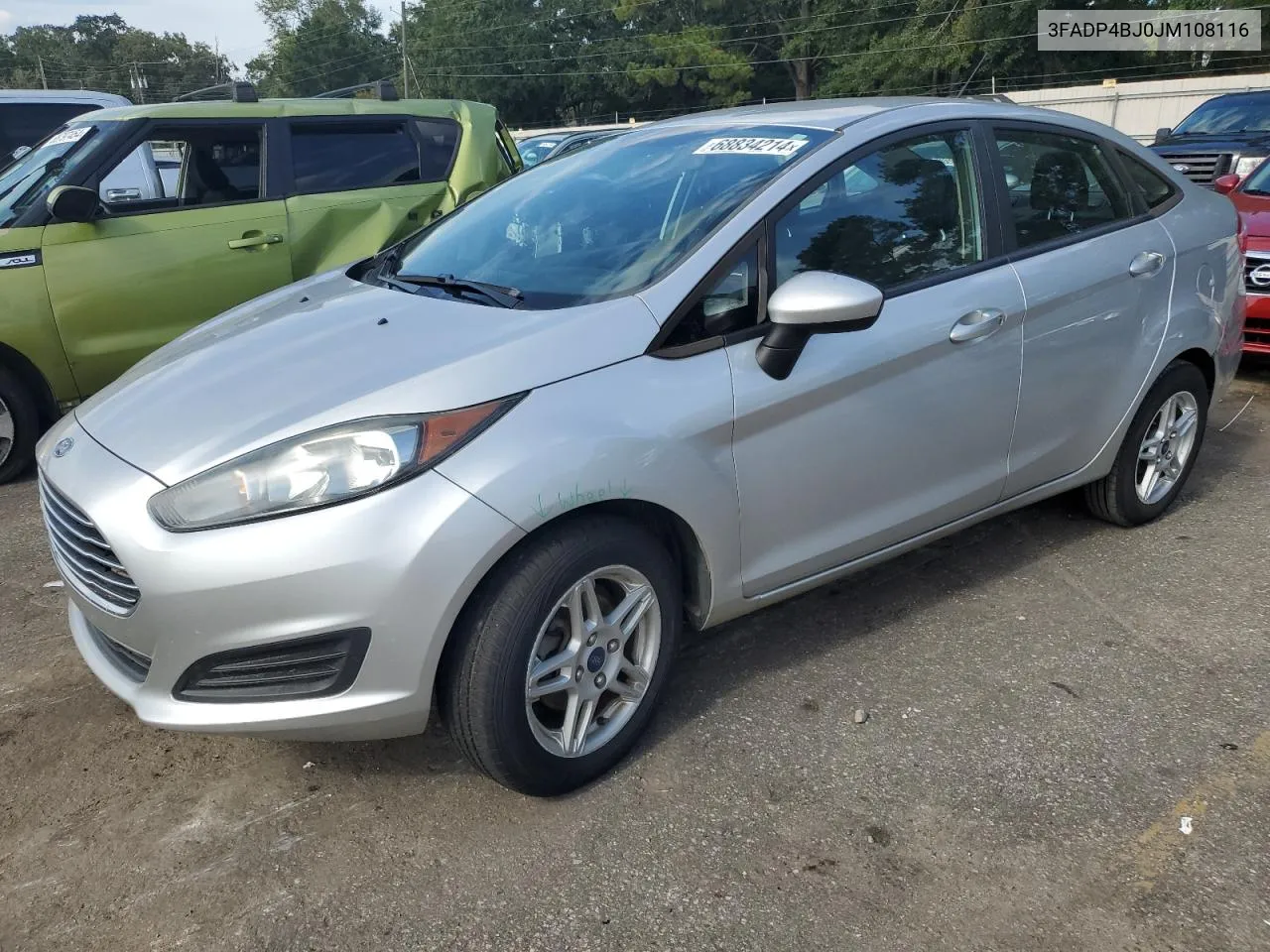 2018 Ford Fiesta Se VIN: 3FADP4BJ0JM108116 Lot: 68834214