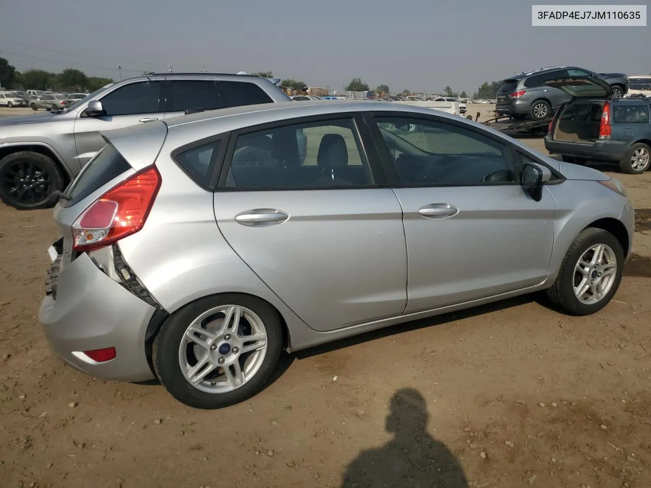 2018 Ford Fiesta Se VIN: 3FADP4EJ7JM110635 Lot: 70800174