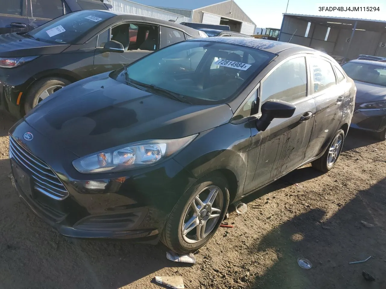 2018 Ford Fiesta Se VIN: 3FADP4BJ4JM115294 Lot: 72814984