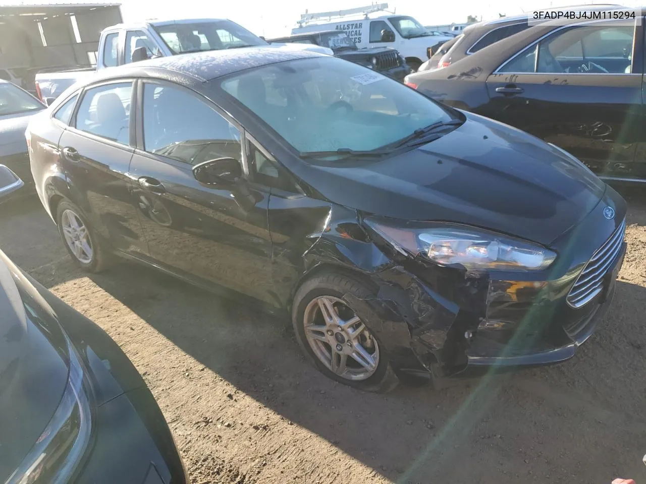 2018 Ford Fiesta Se VIN: 3FADP4BJ4JM115294 Lot: 72814984