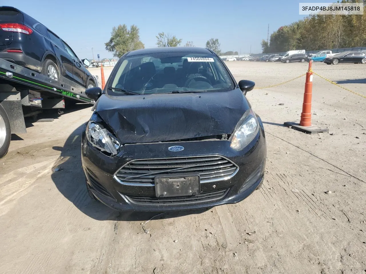 2018 Ford Fiesta Se VIN: 3FADP4BJ8JM145818 Lot: 74504804