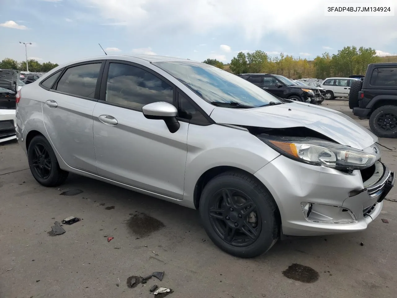 2018 Ford Fiesta Se VIN: 3FADP4BJ7JM134924 Lot: 74515494