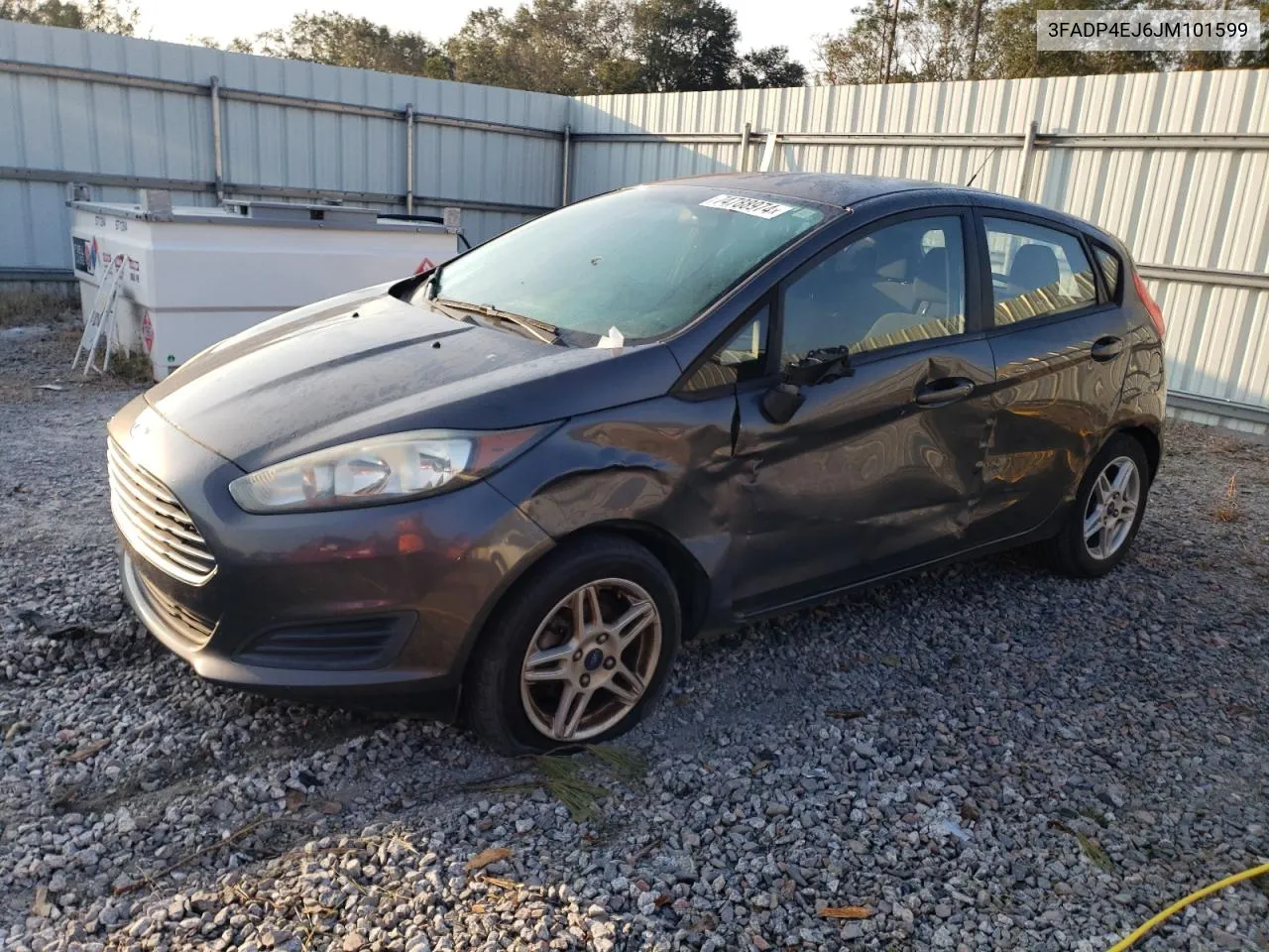 2018 Ford Fiesta Se VIN: 3FADP4EJ6JM101599 Lot: 74788974