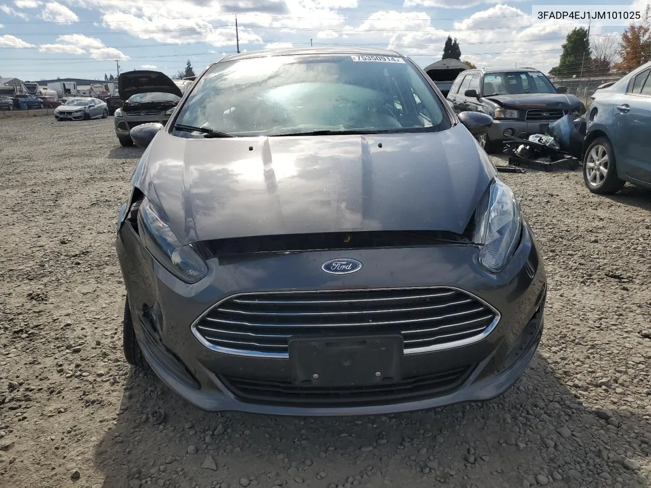 2018 Ford Fiesta Se VIN: 3FADP4EJ1JM101025 Lot: 75350914