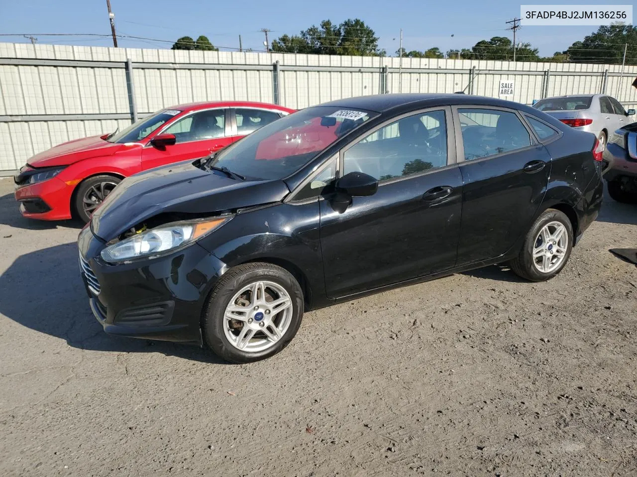 2018 Ford Fiesta Se VIN: 3FADP4BJ2JM136256 Lot: 75358124