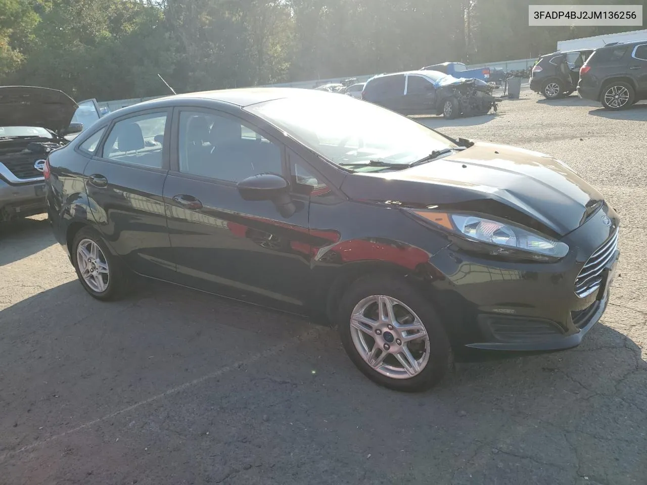 2018 Ford Fiesta Se VIN: 3FADP4BJ2JM136256 Lot: 75358124