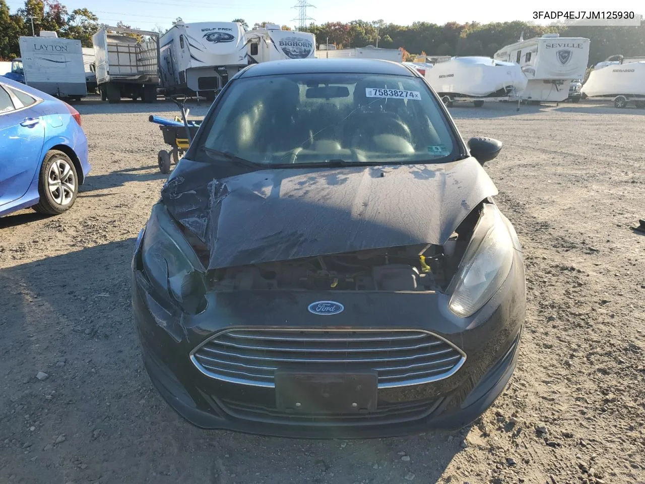 2018 Ford Fiesta Se VIN: 3FADP4EJ7JM125930 Lot: 75838274