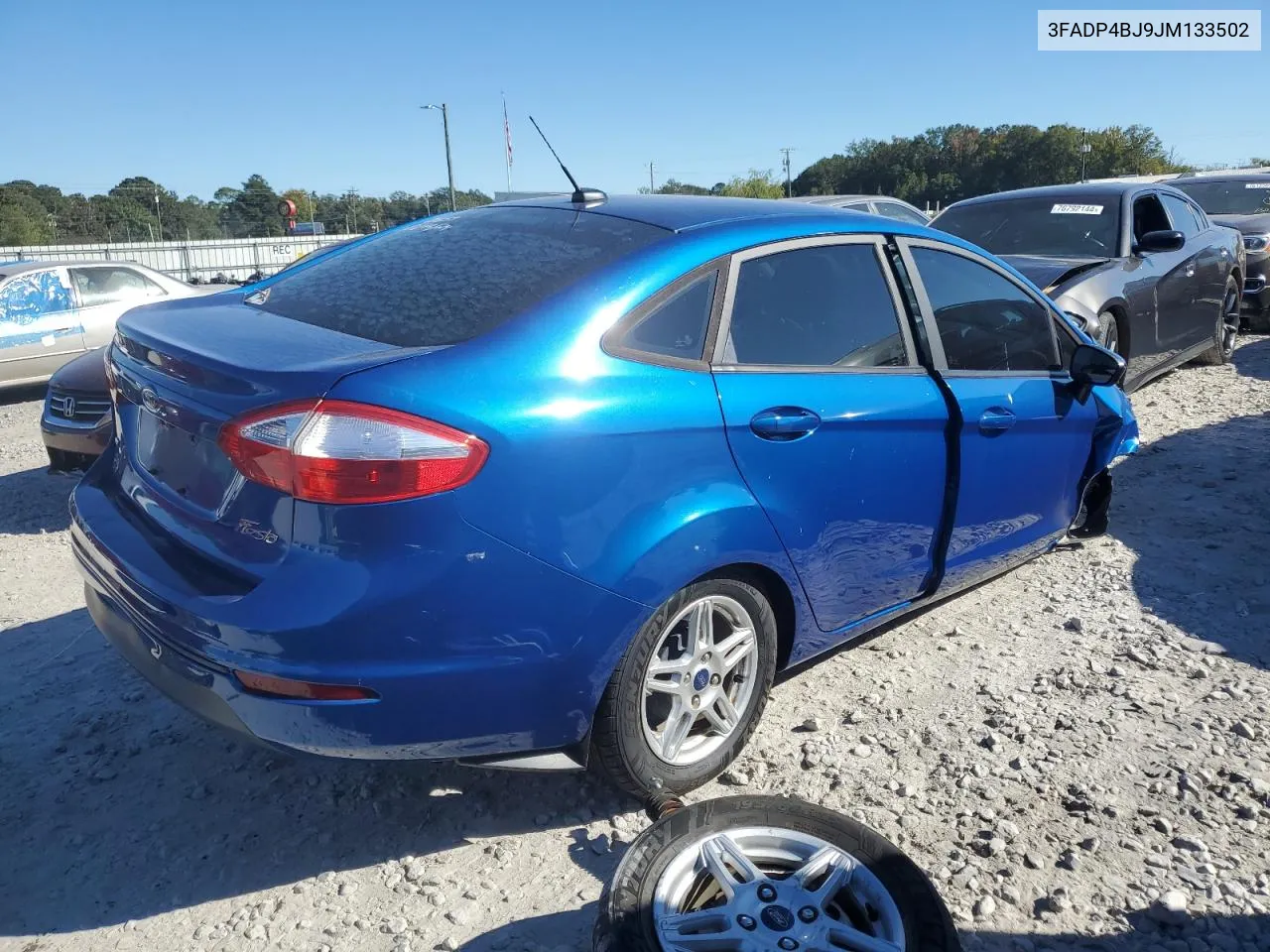 2018 Ford Fiesta Se VIN: 3FADP4BJ9JM133502 Lot: 76191814