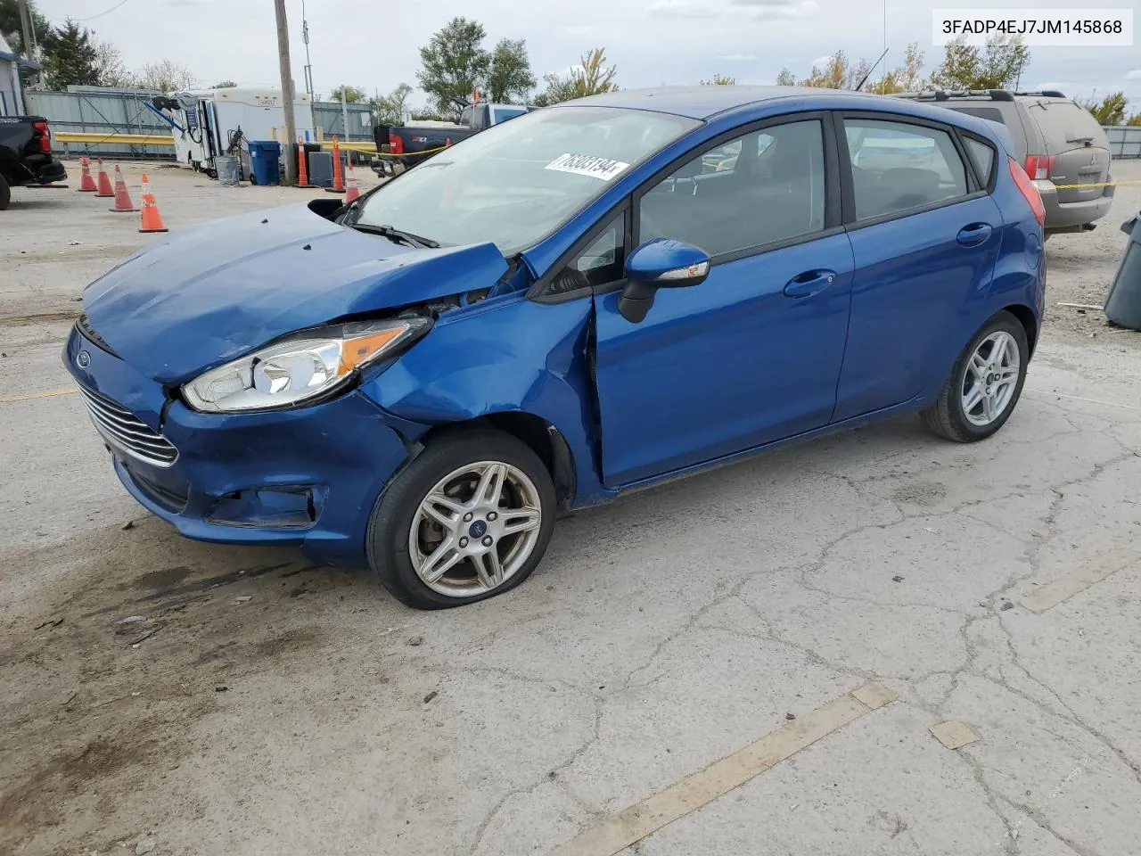 2018 Ford Fiesta Se VIN: 3FADP4EJ7JM145868 Lot: 76303194