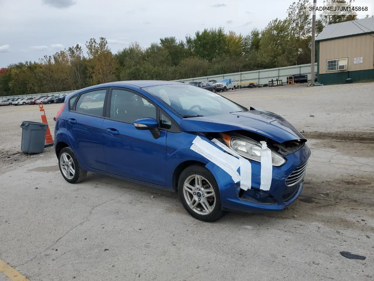 2018 Ford Fiesta Se VIN: 3FADP4EJ7JM145868 Lot: 76303194