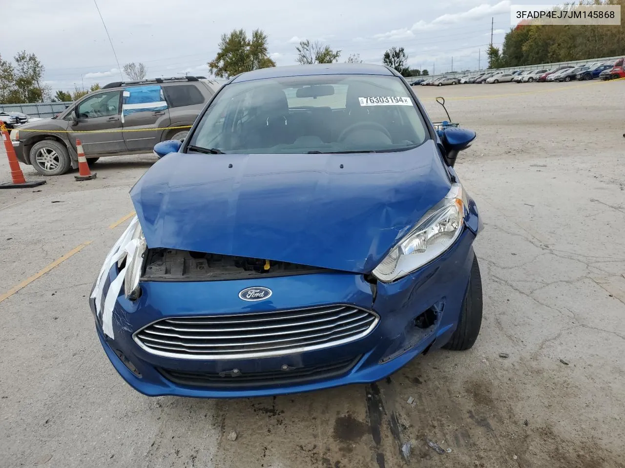 2018 Ford Fiesta Se VIN: 3FADP4EJ7JM145868 Lot: 76303194