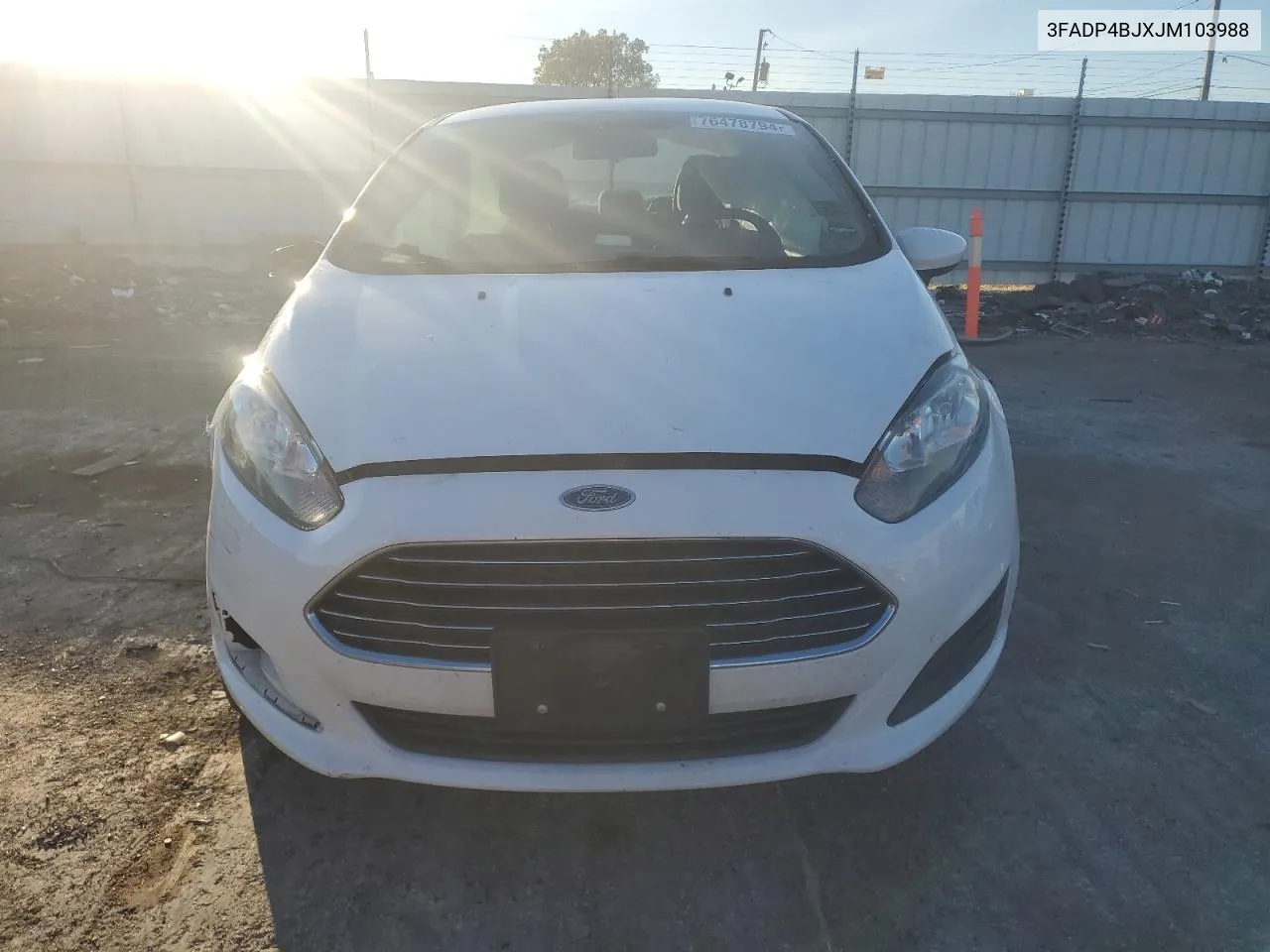 2018 Ford Fiesta Se VIN: 3FADP4BJXJM103988 Lot: 76478794