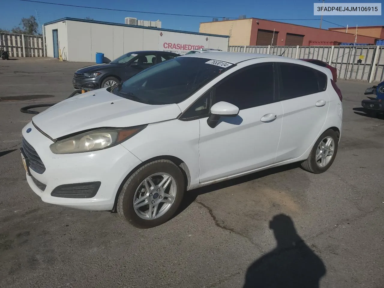 2018 Ford Fiesta Se VIN: 3FADP4EJ4JM106915 Lot: 76530104