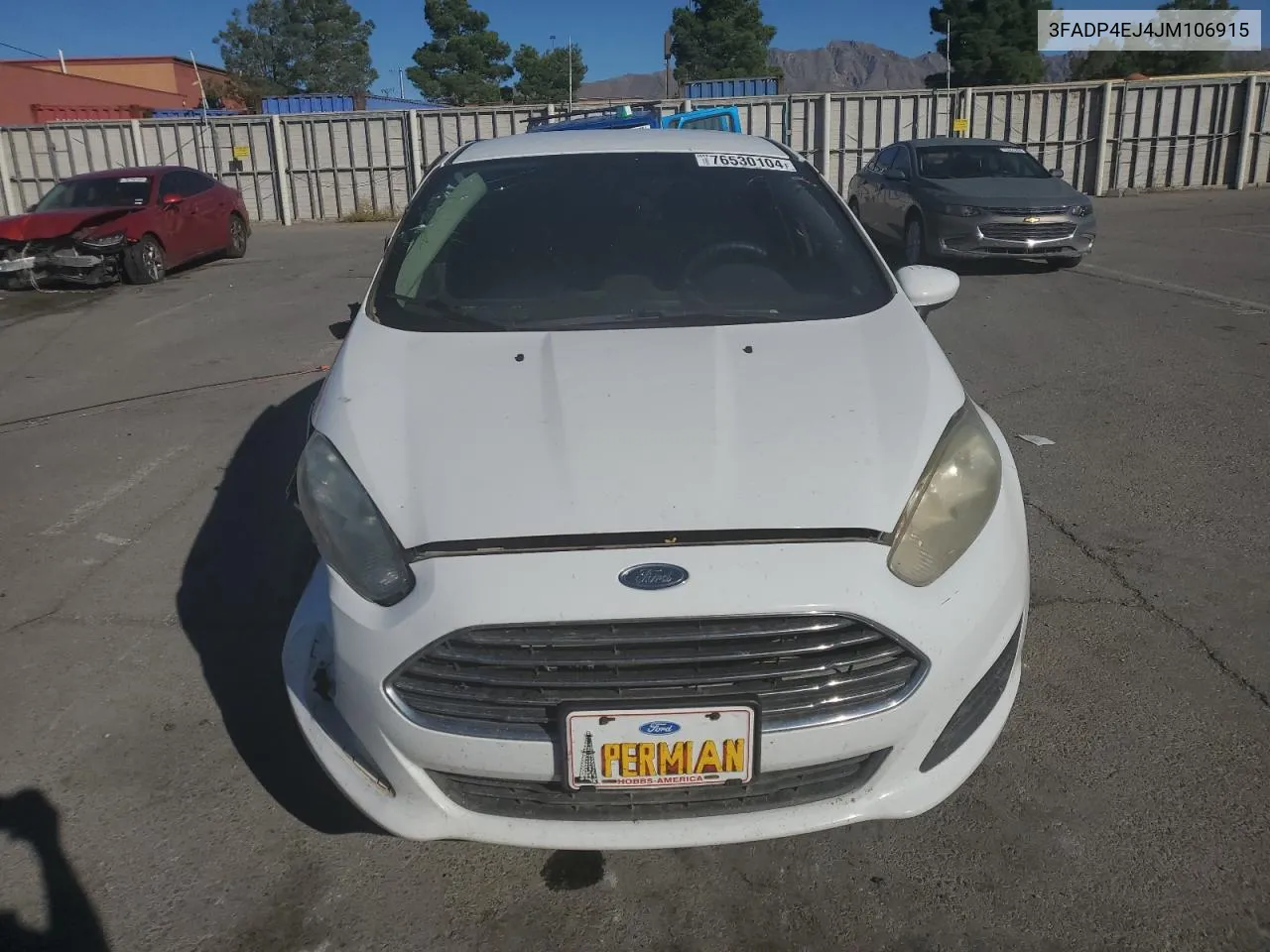 2018 Ford Fiesta Se VIN: 3FADP4EJ4JM106915 Lot: 76530104