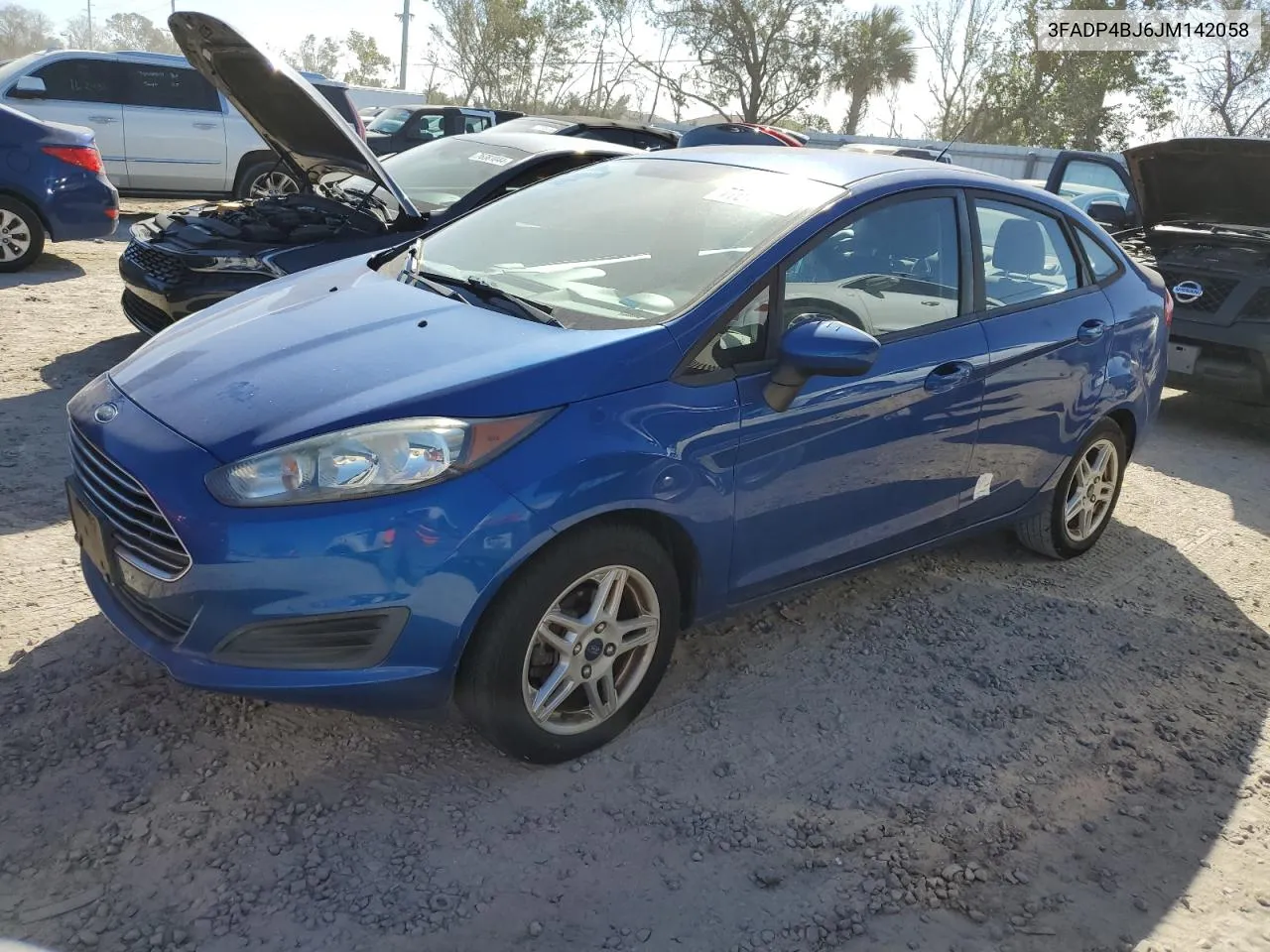 2018 Ford Fiesta Se VIN: 3FADP4BJ6JM142058 Lot: 77045234