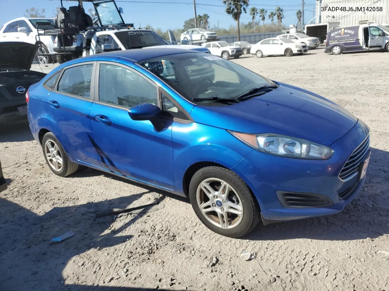 2018 Ford Fiesta Se VIN: 3FADP4BJ6JM142058 Lot: 77045234