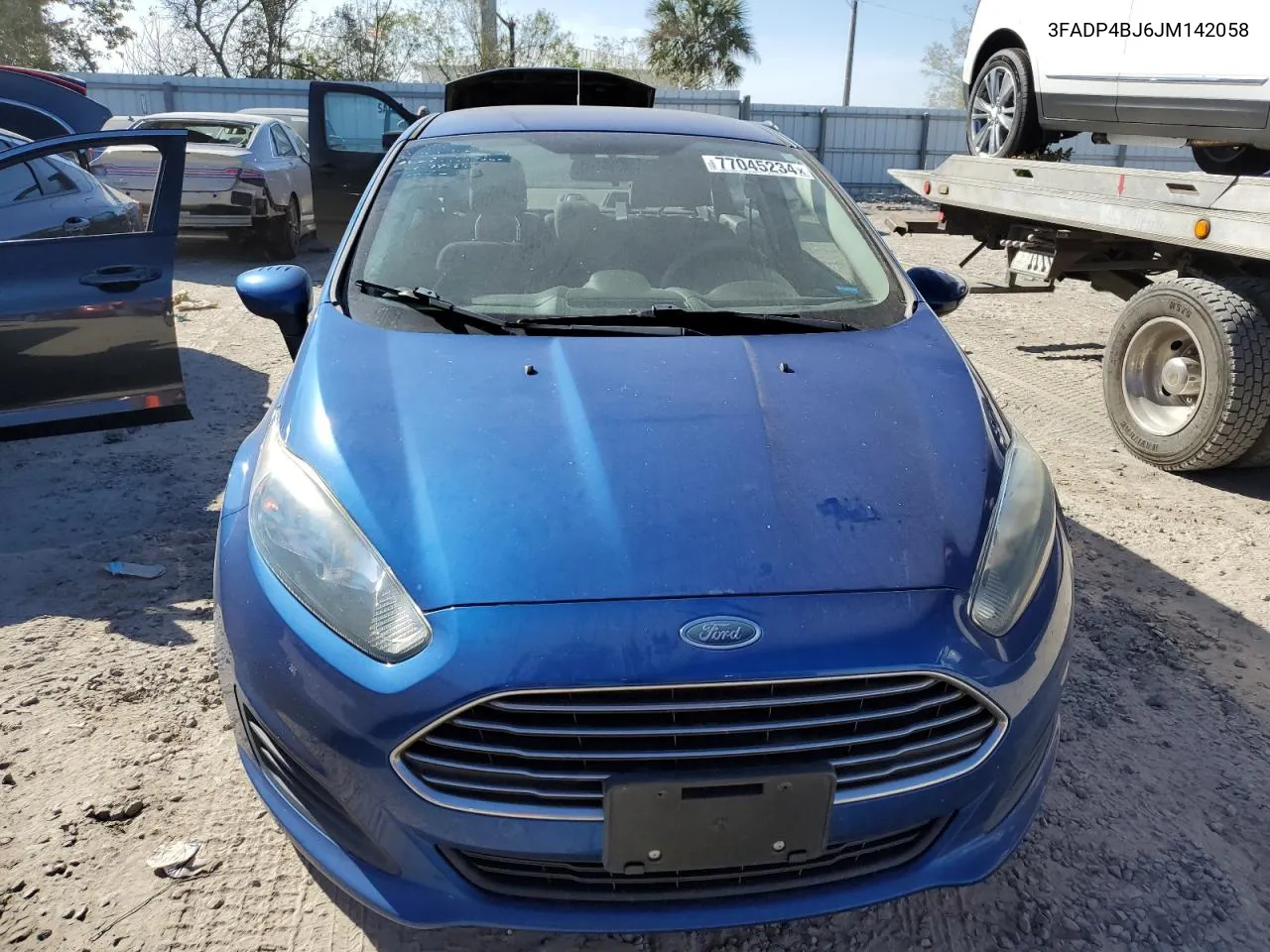 2018 Ford Fiesta Se VIN: 3FADP4BJ6JM142058 Lot: 77045234