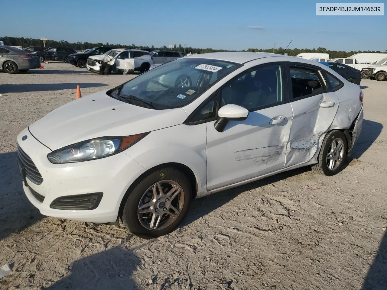 2018 Ford Fiesta Se VIN: 3FADP4BJ2JM146639 Lot: 77552424