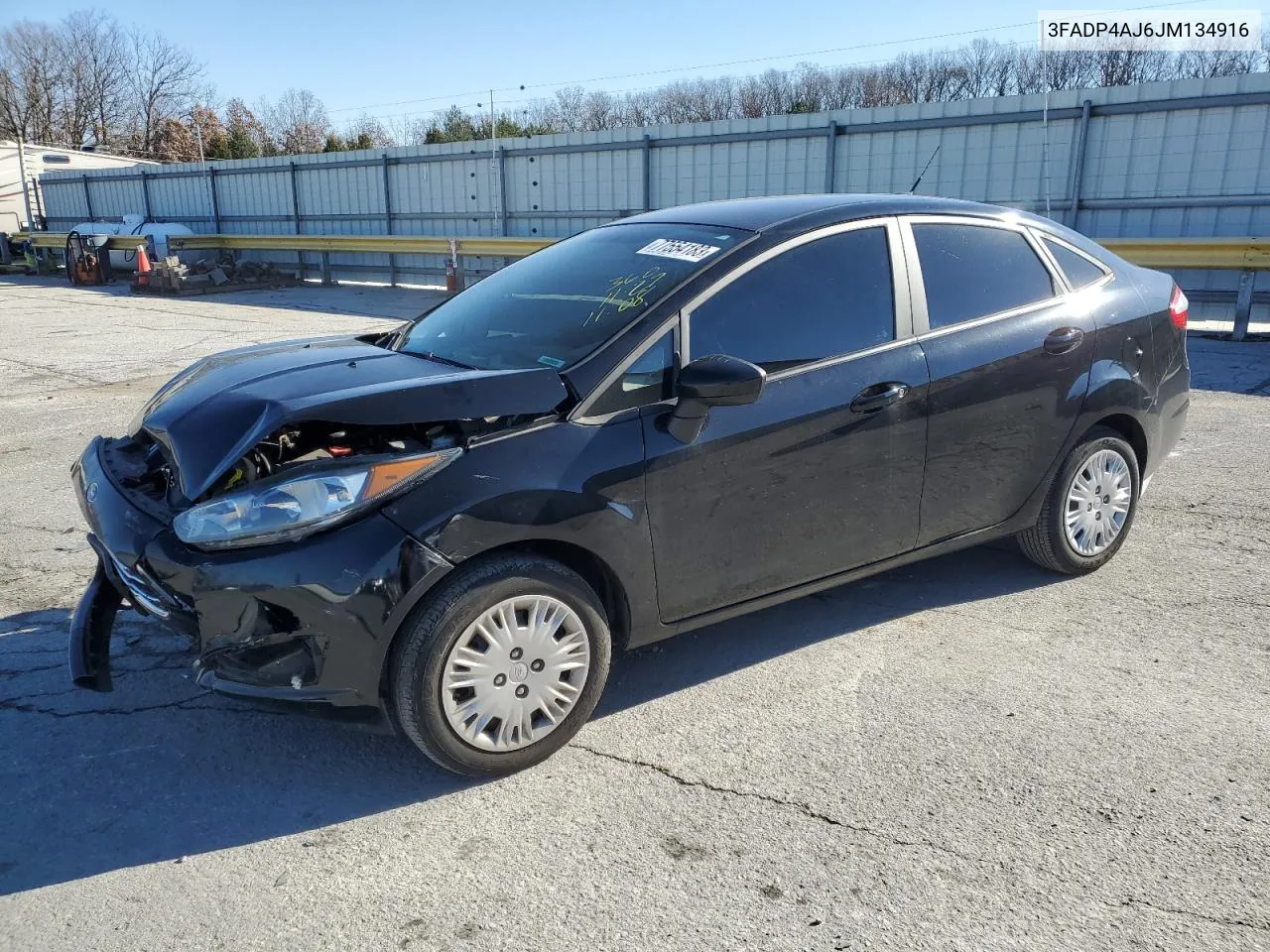 2018 Ford Fiesta S VIN: 3FADP4AJ6JM134916 Lot: 77554183