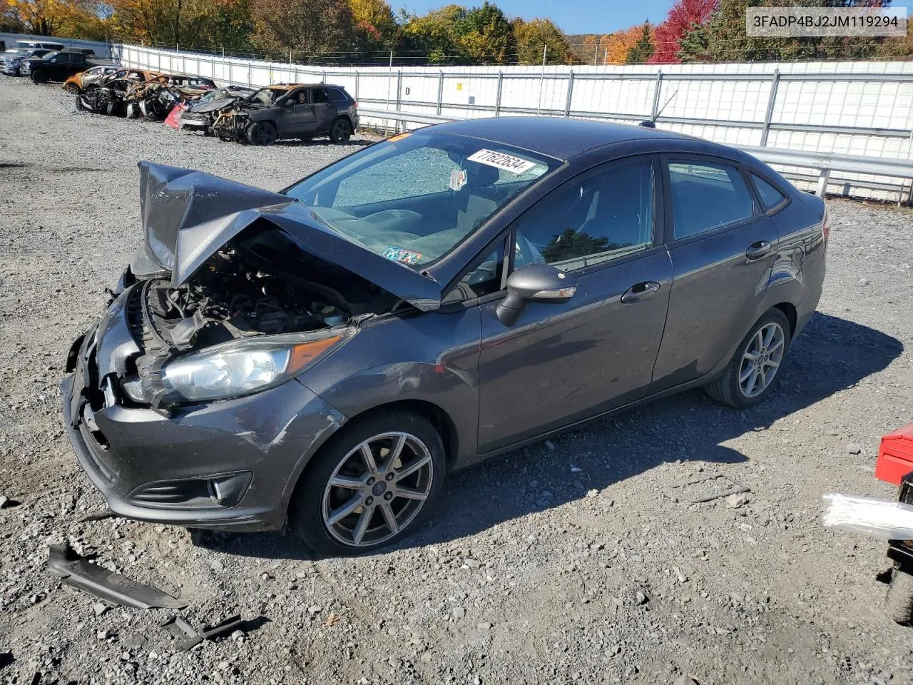 2018 Ford Fiesta Se VIN: 3FADP4BJ2JM119294 Lot: 77622634