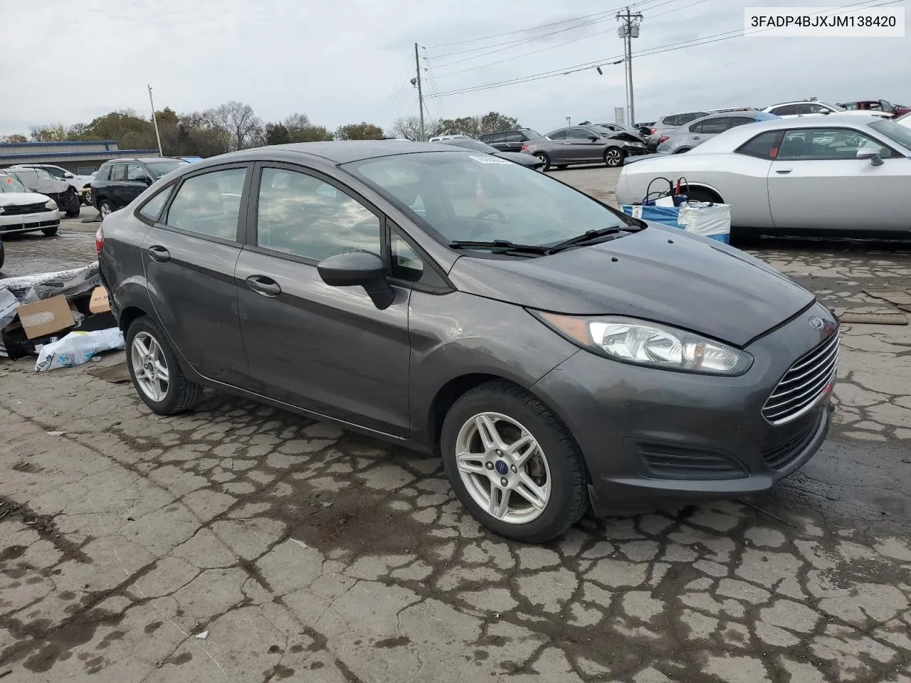 2018 Ford Fiesta Se VIN: 3FADP4BJXJM138420 Lot: 78264064