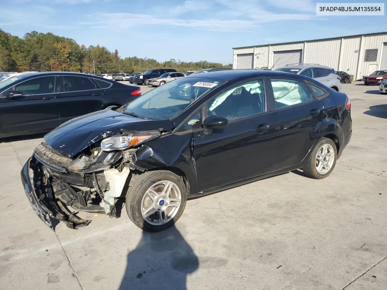 2018 Ford Fiesta Se VIN: 3FADP4BJ5JM135554 Lot: 78790084