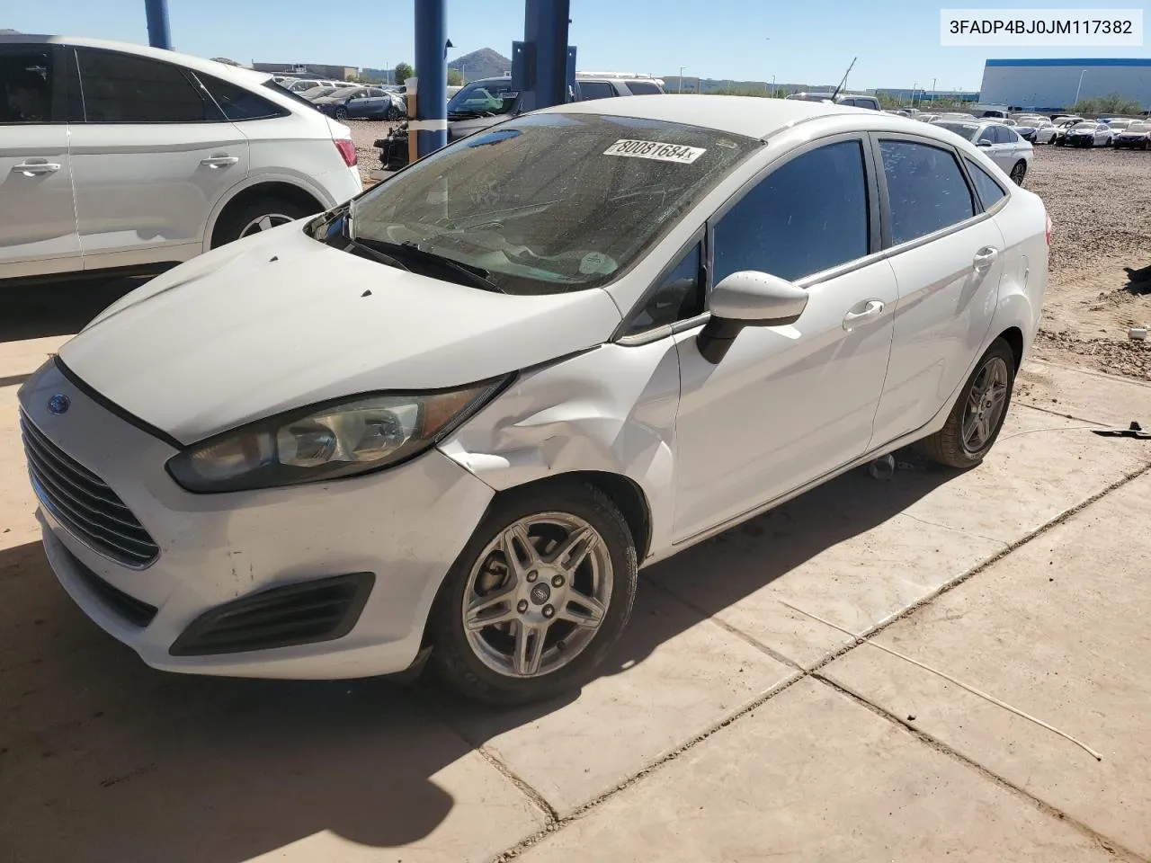 2018 Ford Fiesta Se VIN: 3FADP4BJ0JM117382 Lot: 80081684