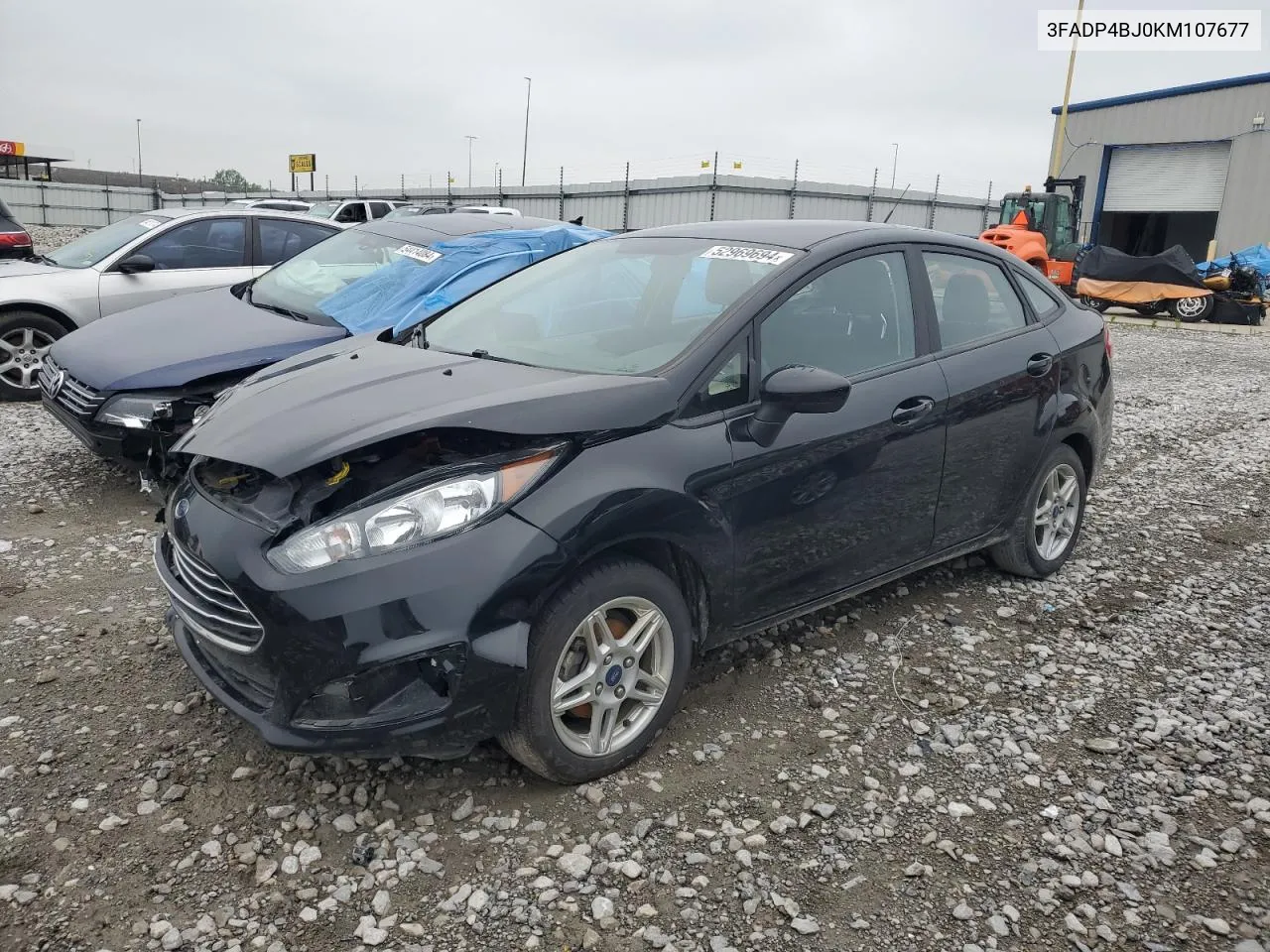 2019 Ford Fiesta Se VIN: 3FADP4BJ0KM107677 Lot: 52969694