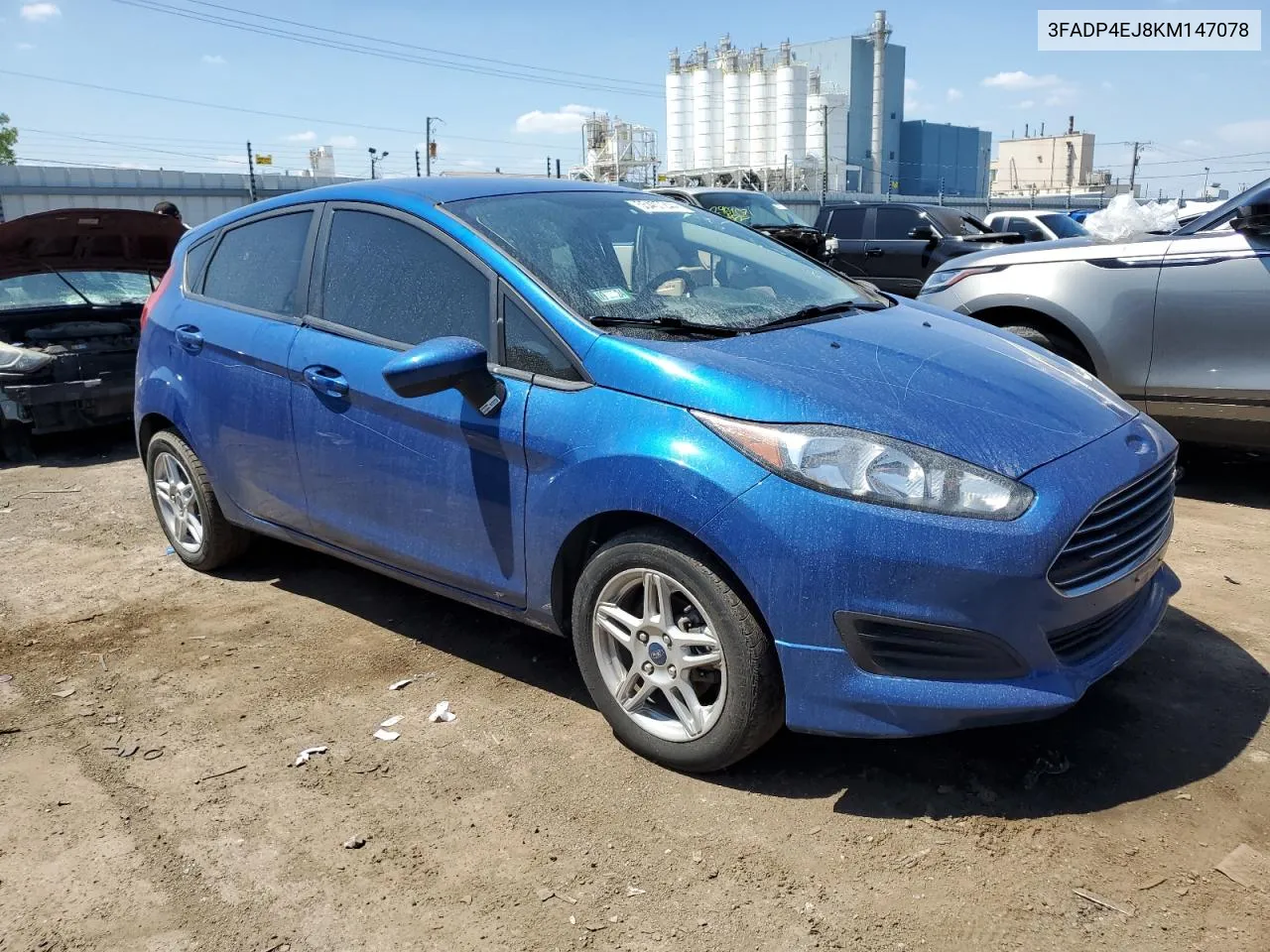 2019 Ford Fiesta Se VIN: 3FADP4EJ8KM147078 Lot: 55407244